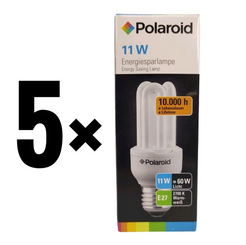 Polaroid 11w 60w e27 - 5x,